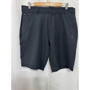 Hurley Trek Hybrid Shorts Mens 32 Black Water Repellent 4-Way Stretch